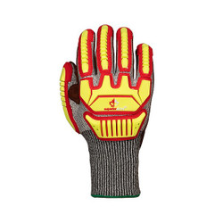 Tenactiv Work Gloves,Nitrile,2XL,Black/Gray,PR STAGBLPVB-2XL