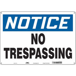Condor Safety Sign,14 inx20 in,Polyethylene 473L24