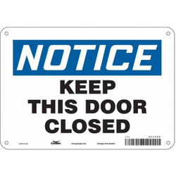 Condor Safety Sign,7 in x 10 in,Polyethylene 471Y56