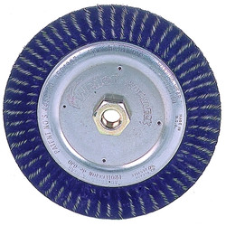 Polyflex Stringer Bead Twist Knot Wheel, 4 D x 3/16 W, .02 Steel, 20,000 rpm