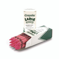 Crayola® Large Crayons, Carnation Pink, 12/box 52-0033-010