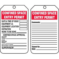 Accuform Safety Tag,5 3/4in H,3 1/4in W,PK25 TCS323CTP