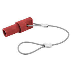 Hubbell Wiring Device-Kellems Single Pole Connector,Protective Cap,Rd HBL15MCAPR