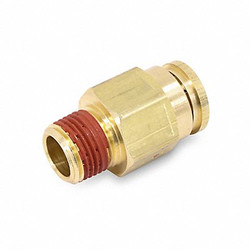Parker Fitting,1/4",Brass,Push-to-Connect VS68PTC-4-6