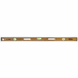 Johnson Level & Tool Box Level,6 Vials,Bamboo Frame,48" L 1611-4800