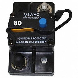 Velvac Automotive Circuit Breaker,80A,30VDC 091006