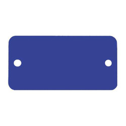 C.H. Hanson Blank Tag,Aluminum,2in H,4in W,Blue,PK5 43046