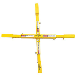 Allegro Industries Manhole Safety Cross,Steel,15 lb.,Yellow 9406-24A