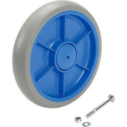 Replacement 7"" Wheel with Screw & Nut for Model 241301 Global Industrial Foldin