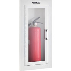 Global Industrial Fire Extinguisher Cabinet Semi-Recessed Fits 2-6.5 Lbs.