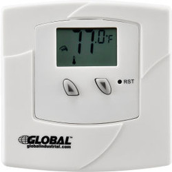 Global Industrial Non-Programmable Thermostat 24V Heat or Cool Only