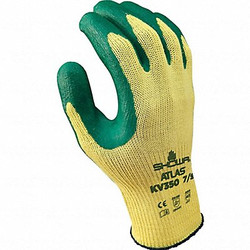 Showa Atlas VF,Coated Gloves,Grn/Yllw,M,50PP56,PR KV350M-08-V