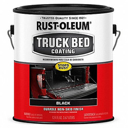 Rust-Oleum Truck Bed Coating,Black,Water Base,1 gal 342669