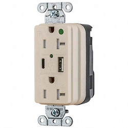 Hubbell Snapconnect receptacle SNAP8300UACLA