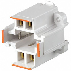 Leviton Lampholder,75 W,White,4-Pin (G24q-3) 26725-403