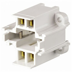 Leviton Lampholder,75 W,White,4-Pin (G24q-3) 26725-419