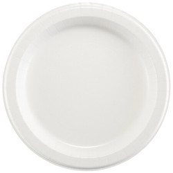 Dixie Disp Paper Plate,10 1/8 in,White,PK500  SXP10W