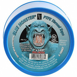 Blue Monster Thread Sealant Tape,1 in,Blue,1,429 in 70887