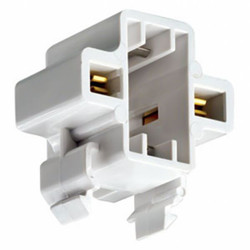 Leviton Lampholder,75 W,White,2-Pin (G23) 26719-100