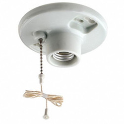 Leviton 660 W,White,Medium Screw (E26)  29816-C