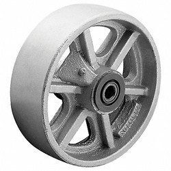 Albion Caster Wheel,6"x1-1/2",Silver CA0820112