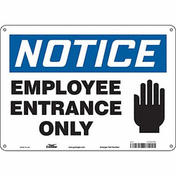 Condor Safety Sign,10 in x 14 in,Polyethylene 472F38