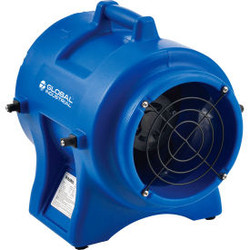 Global Industrial 8"" Confined Space Blower Fan Rotomold Plastic 1 Speed 1000 CF