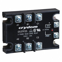 Crydom SolStatRely,In90-280VAC,Out48-530VAC,SCR A53TP50D-10