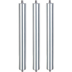 Global Industrial 15"" Replacement Roller 1.9"" Dia. Galvanized Steel Pack of 3