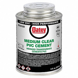 Oatey Cement,Brush-Top Can,8 fl oz,Clear 31018V