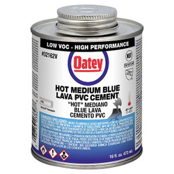 Oatey Cement,Brush-Top Can,16 fl oz,Blue 32162V