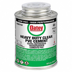 Oatey Cement,Brush-Top Can,16 fl oz,Clear 30876V