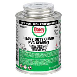 Oatey Cement,Brush-Top Can,8 fl oz,Clear 30863V