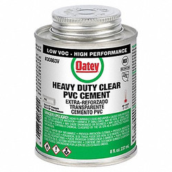 Oatey Cement,Brush-Top Can,8 fl oz,Clear  30863V