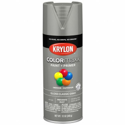Colormaxx Spray Paint Primer,Gloss,Gray,12 oz K05513007