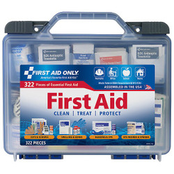 First Aid Only First Aid Kit w/House,322pcs,11x9.75",BL 91413