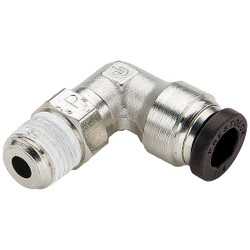 Parker Swivel Elbow,Pipe 1/8",Tube 3/16" W169PLP-3-2