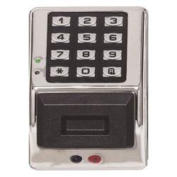 Trilogy Access Control Keypad,Satin Chrome PDK3000 US26D