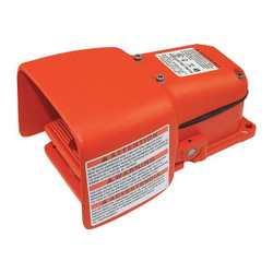 Linemaster FootSwtch,Orng,CastIron,SPDT-DB,Momentry 536-SWH