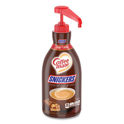 Coffee mate® Liquid Coffee Creamer, Snickers, 1.5 Liter Pump Bottle NES97955