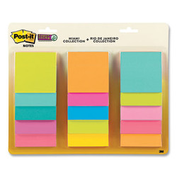 Post-it® Notes Super Sticky NOTE,NOTE,3X3,SS,MIAMI,15 654-15SSMULTI2