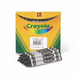 Crayola® Bulk Crayons, Black, 12/box 52-0836-051