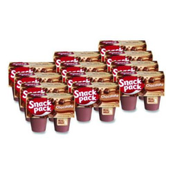 Snack Pack® Pudding Cups, Chocolate, 3.5 Oz Cup, 48/carton HUN55418