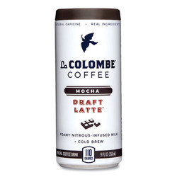 La Colombe® Cold Brew Draft Latte, Mocha, 9 Oz Can, 12/carton LCT00001