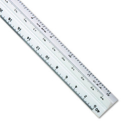 Staedtler® SCALE,12IN,ENGR,TRIANGULR 987 19-34BK