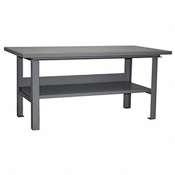 Jamco Fixed Work Table,Steel,60" W,36" D WF460GP