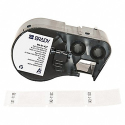 Brady Precut Label Roll Cartridge,Clear/White M4-91-427