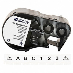 Brady Precut Label Roll Cartridge,White,Gloss  M4C-500-595-WT-BK