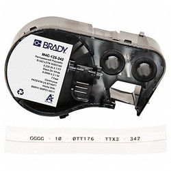 Brady Wire and Cable Label,White,Matte Finish M4C-125-342