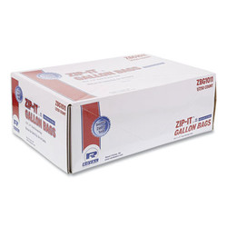 AmerCareRoyal® Zipper Bags, 1.73 mil, 10.5" x 10.98", Clear, 250/Carton ZBG1011